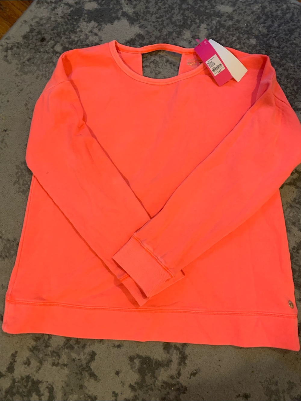 Lilly Pulitzer Neon Coral Long-Sleeve Pullover